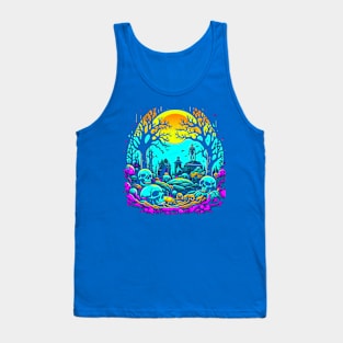 Night In The Graveyard of Skulls, Macabre Tank Top